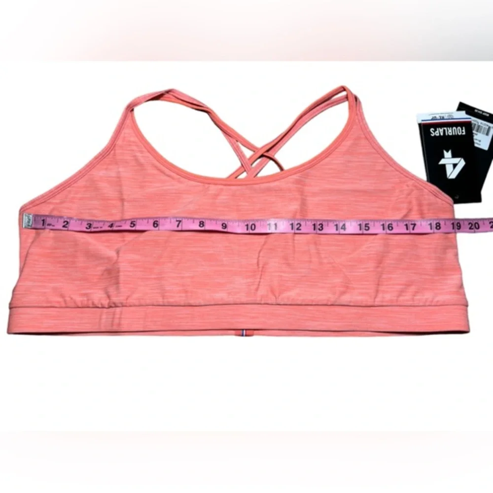 FourLaps Vitality Sports Bra activewear workout bra Blush Space Dye‎ size XXL - Picture 4 of 10